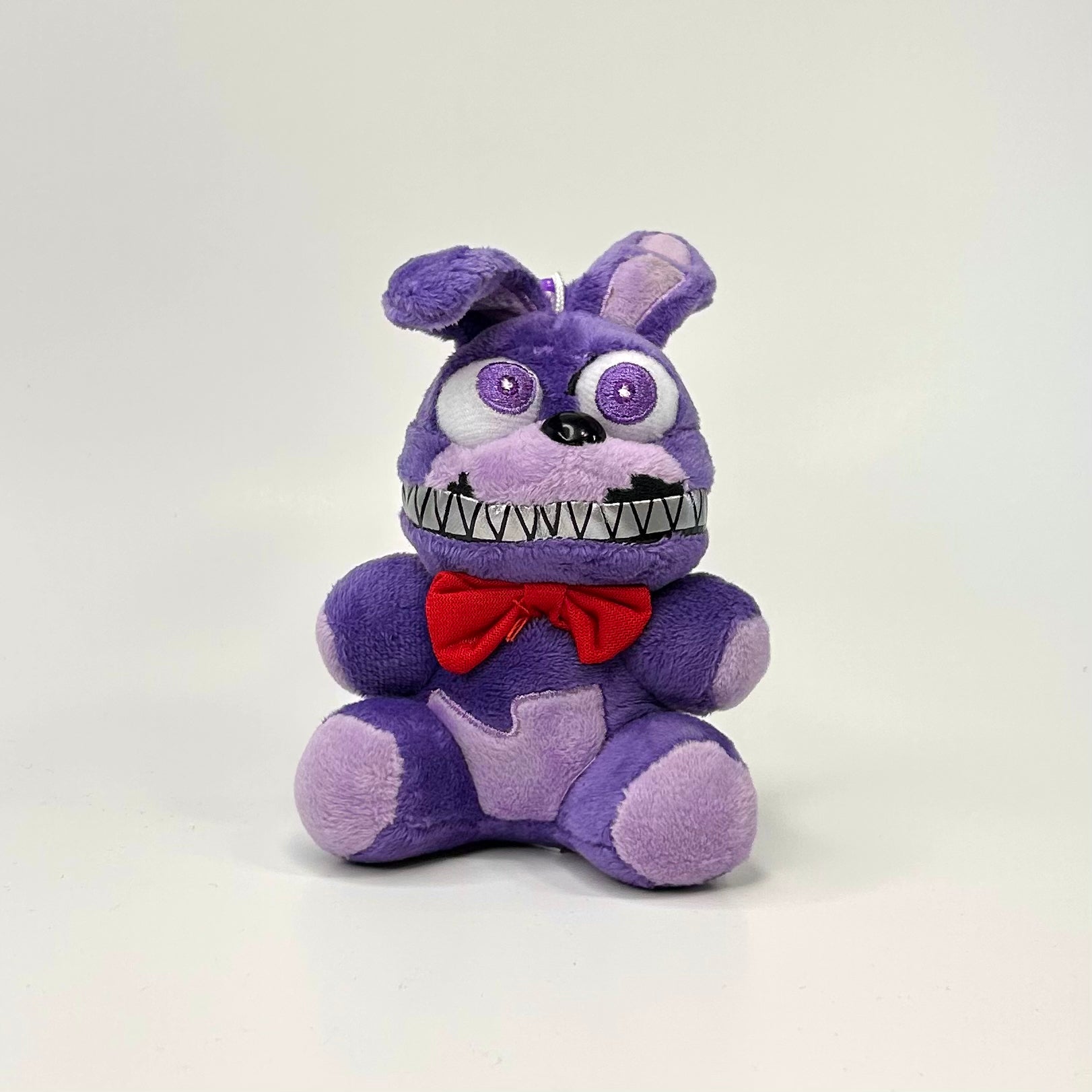 Creepy Zip Mouth Bunny Plush - Purple