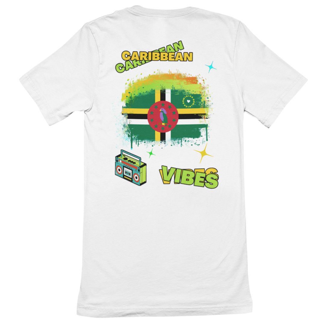 Adult Caribbean Vibes T-shirt - Dominica
