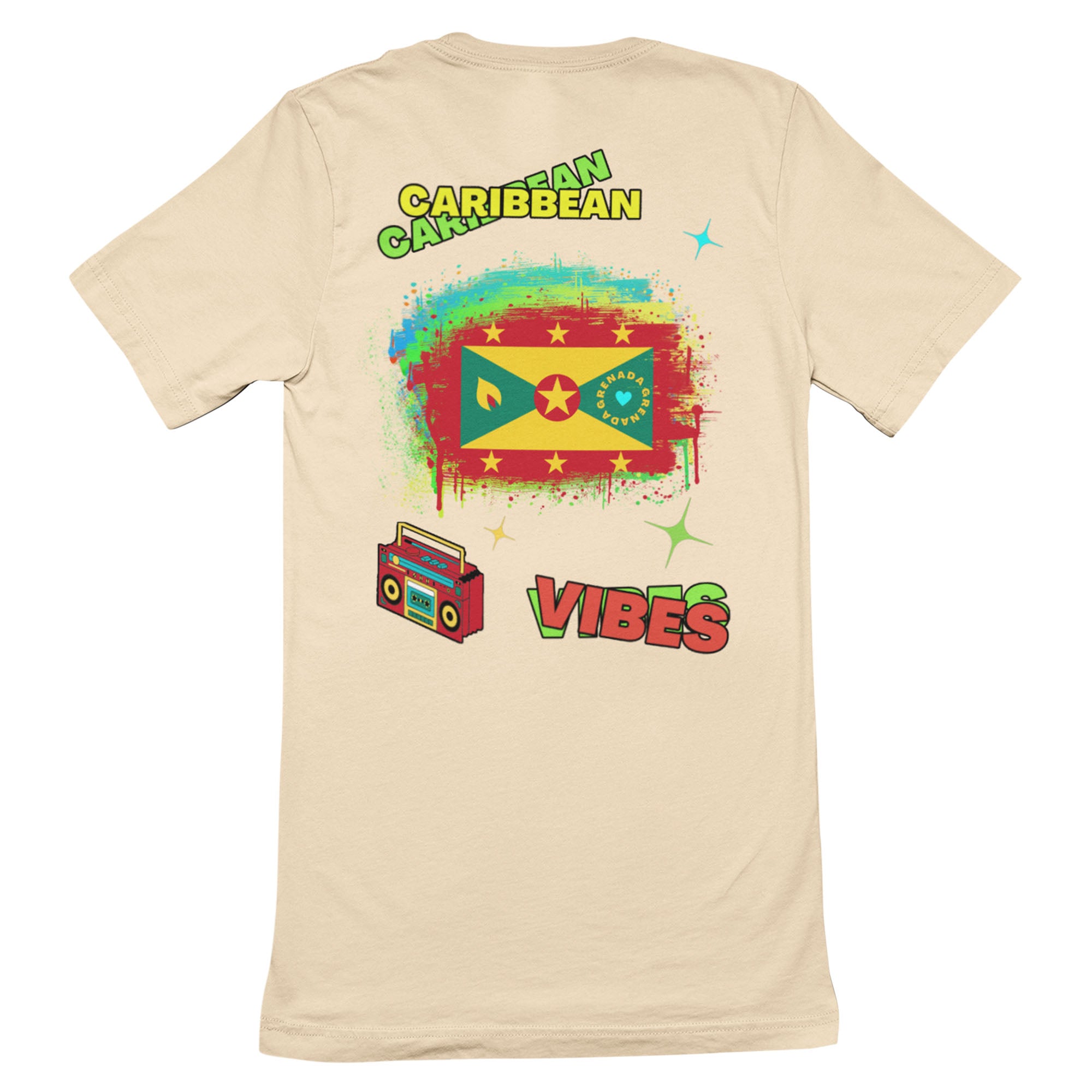 Adult  Caribbean Vibes T-shirt - Grenada