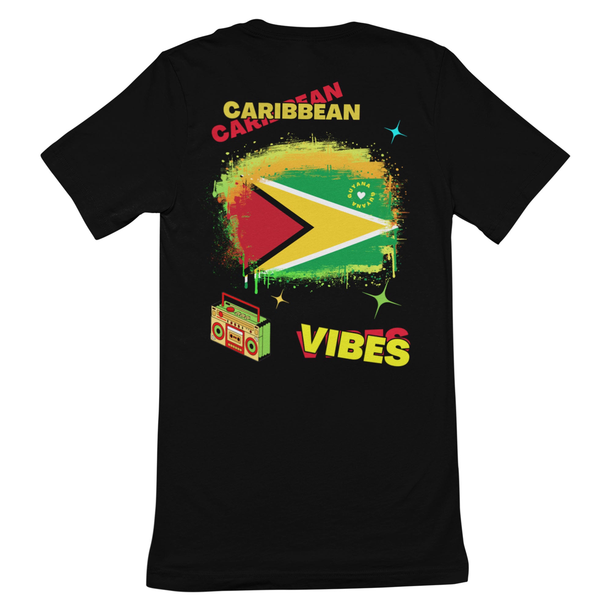 Adult Caribbean Vibes T-shirt - Guyana