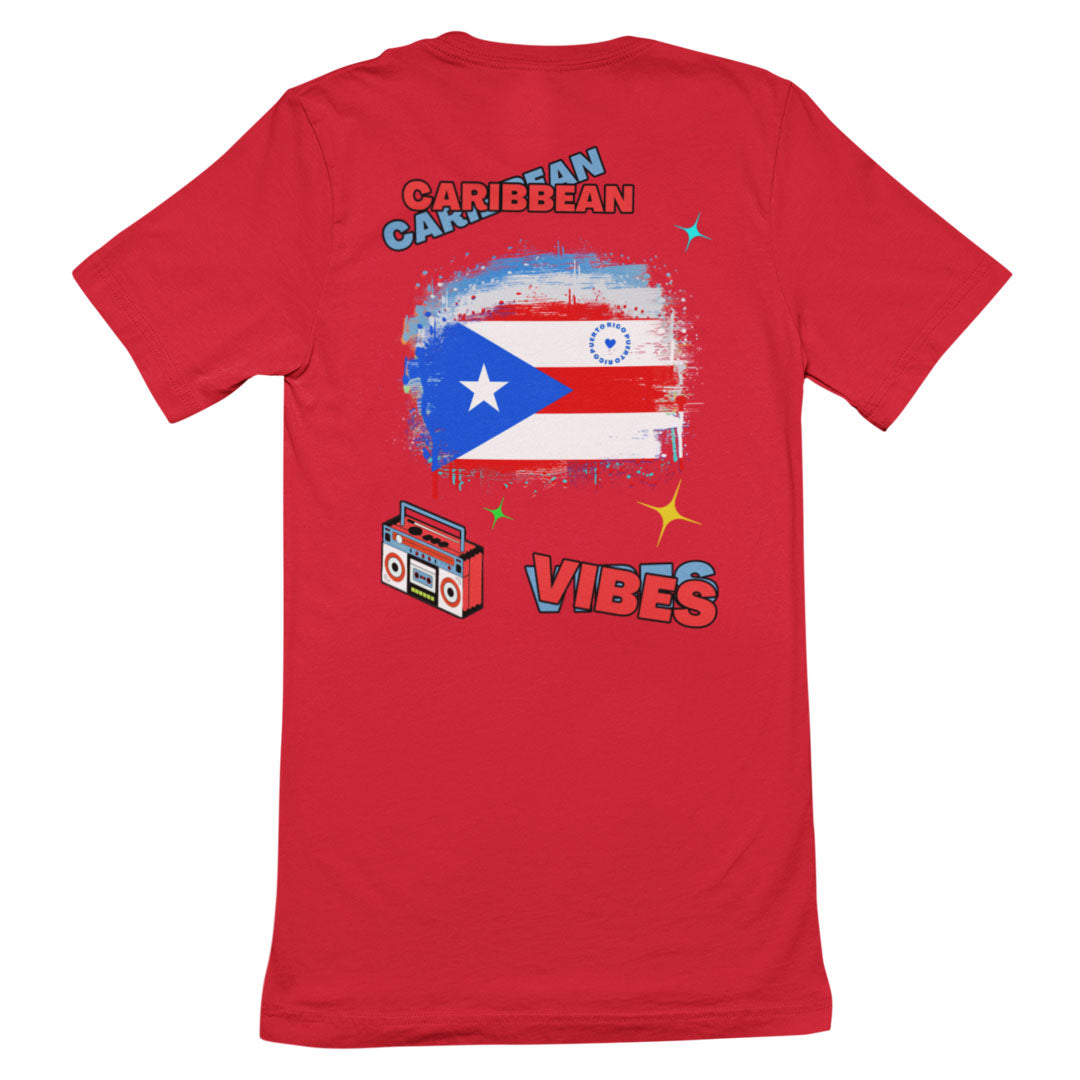 Adult Caribbean Vibes T-shirt - Puerto Rico