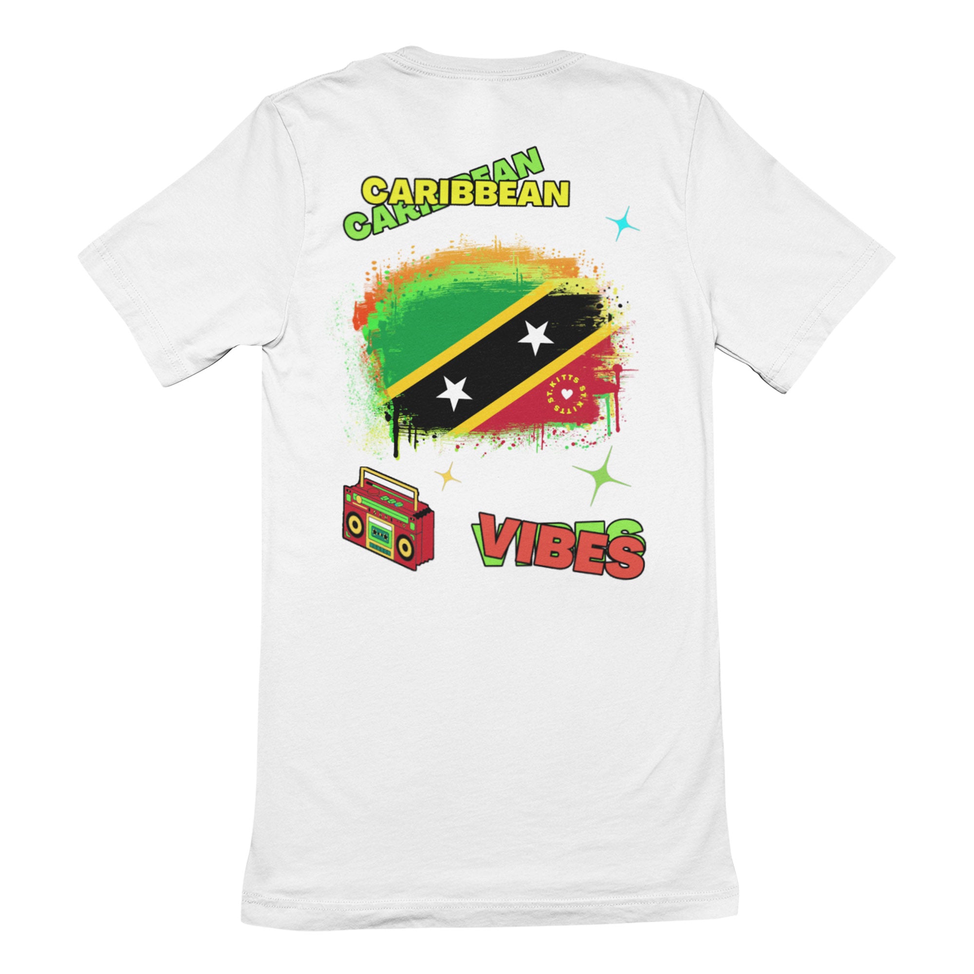 Adult Caribbean Vibes T-shirt - St. Kitts and Nevis