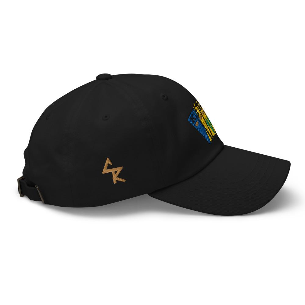 Men's Royal Crush King Card Dad Hat Cap St. Vincent - Black
