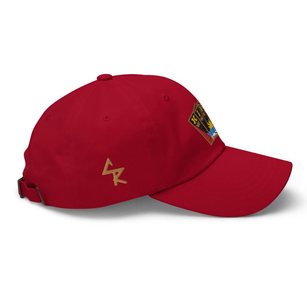 Men's Royal Crush King Card Dad Hat Cap Antigua - Red 