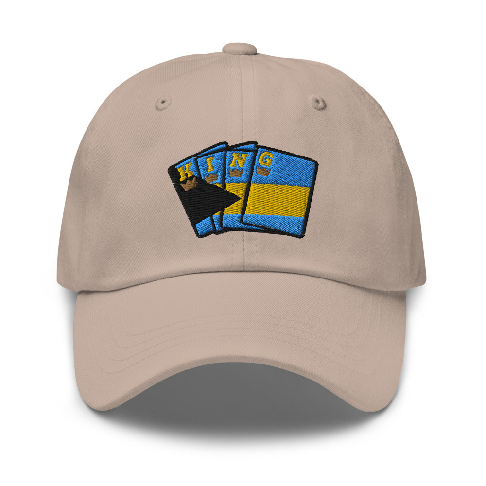 Men's Royal Crush King Card Dad Hat Cap Bahamas - Ivory/Cream