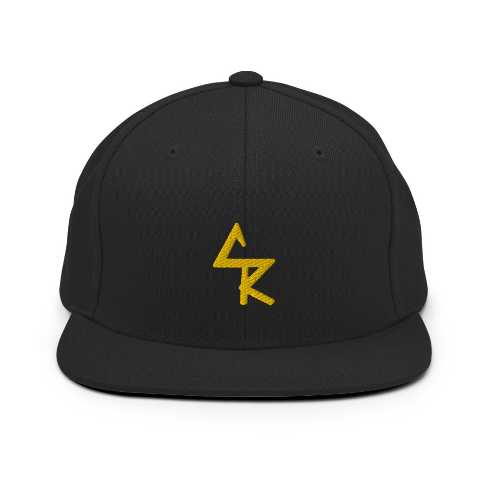 Culture Reign CR Logo Snapback - Black and Gold 