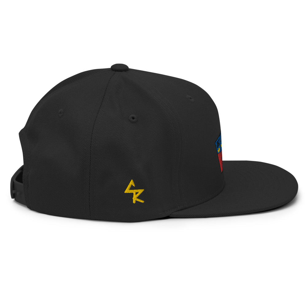 Men's Royal Crush King Card Snapback Haiti - Black