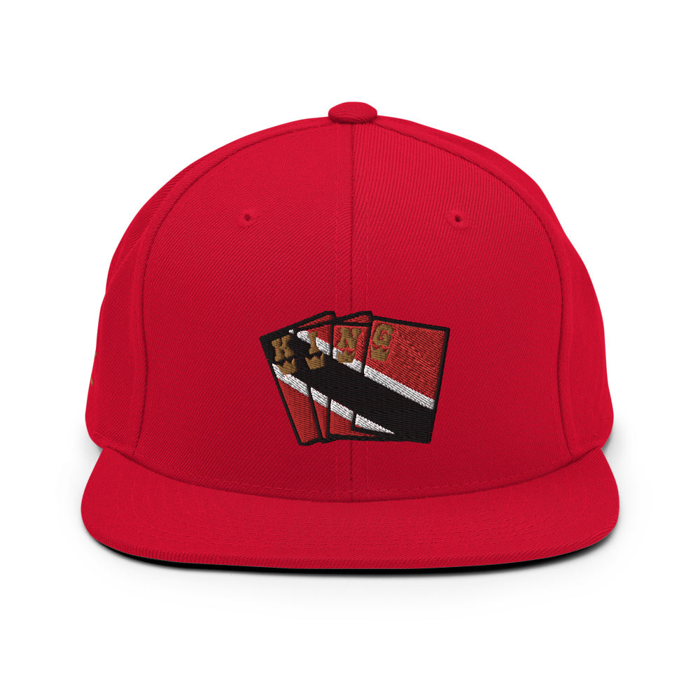 Men's Royal Crush King Card Snapback Trinidad - Red
