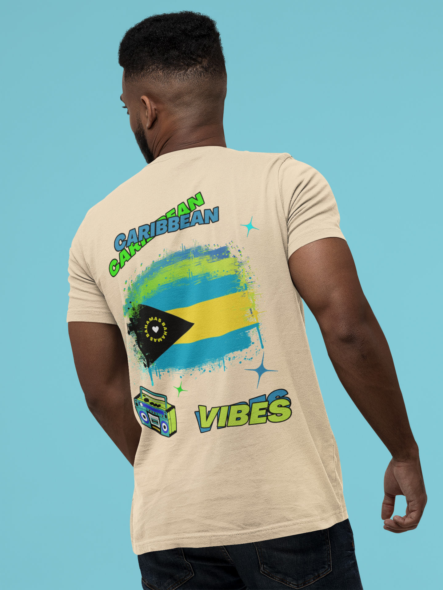 Adult Caribbean Vibes T-shirt - Bahamas