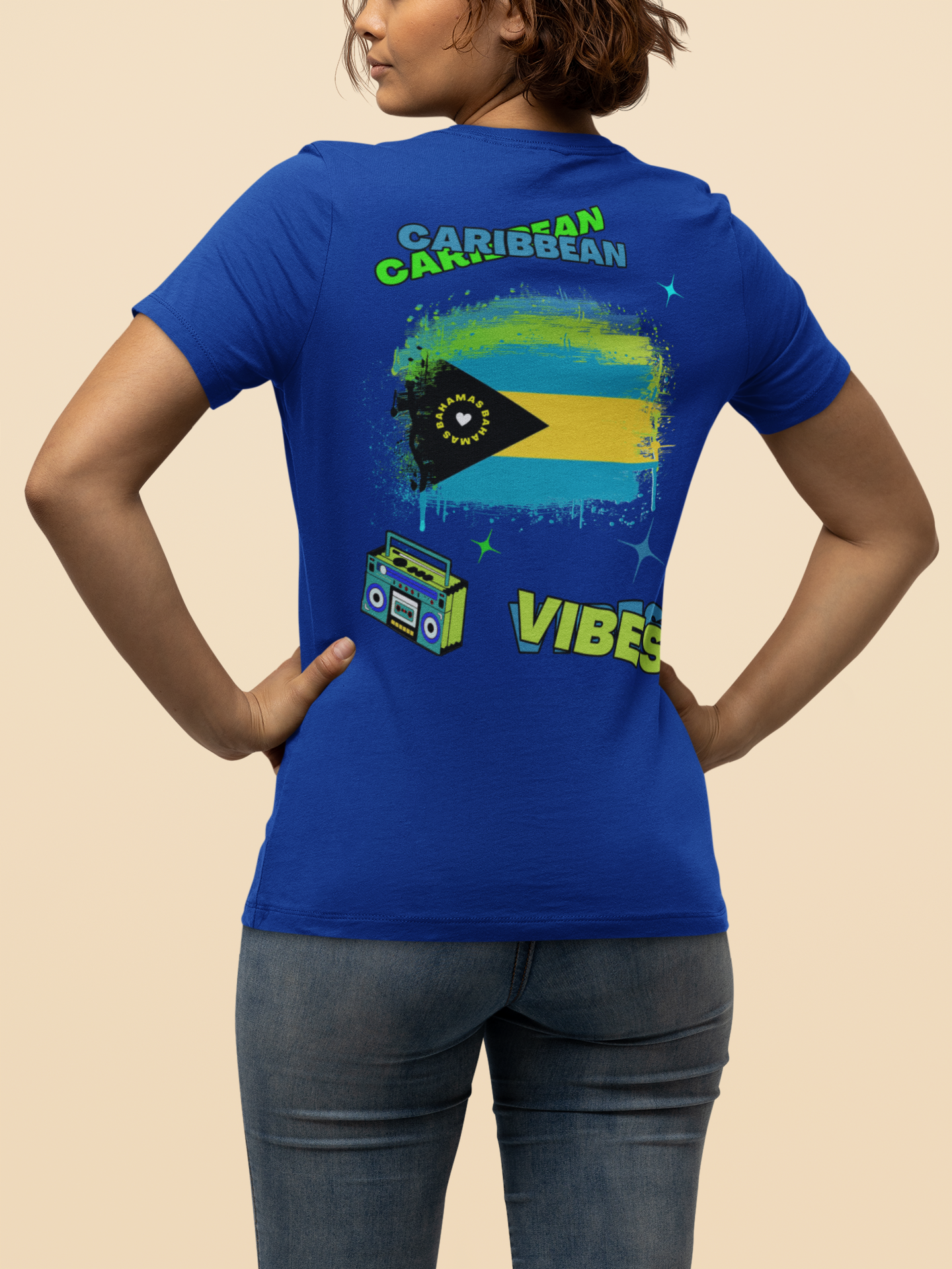 Adult Caribbean Vibes T-shirt - Bahamas