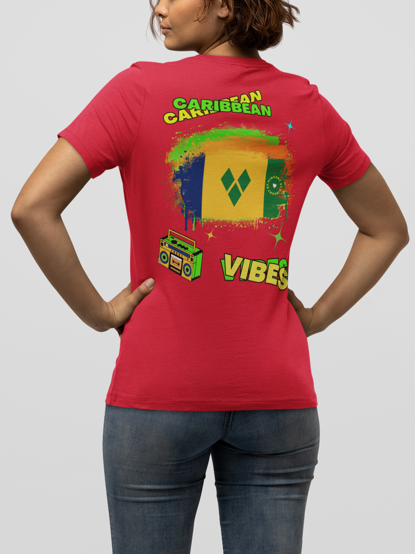 Adult Caribbean Vibes T-shirt - St. Vincent