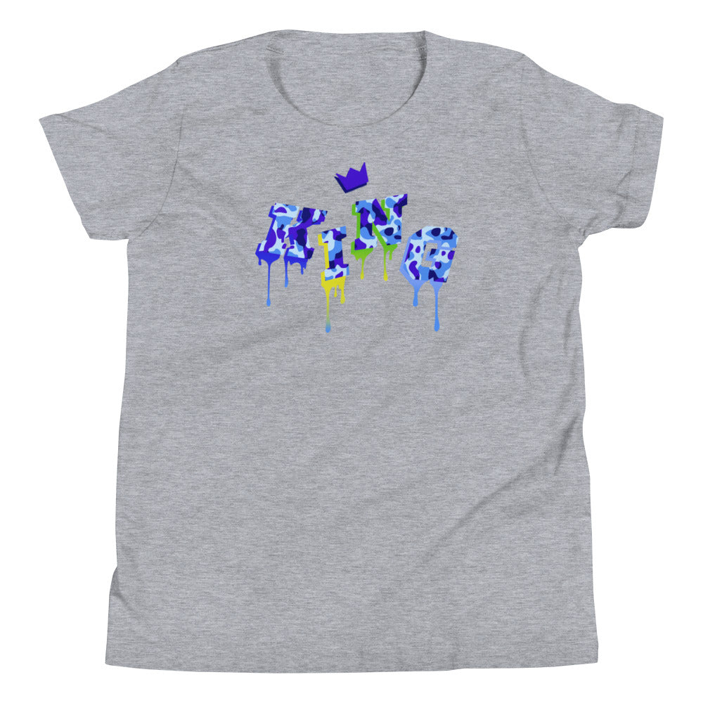 Boys Camo Drip King T-shirt
